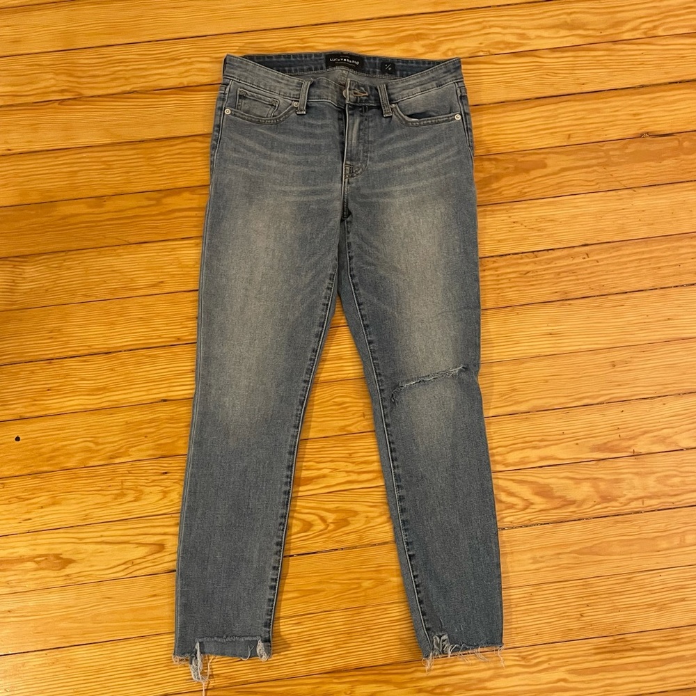 Lucky brand skinny jeans, high rise
